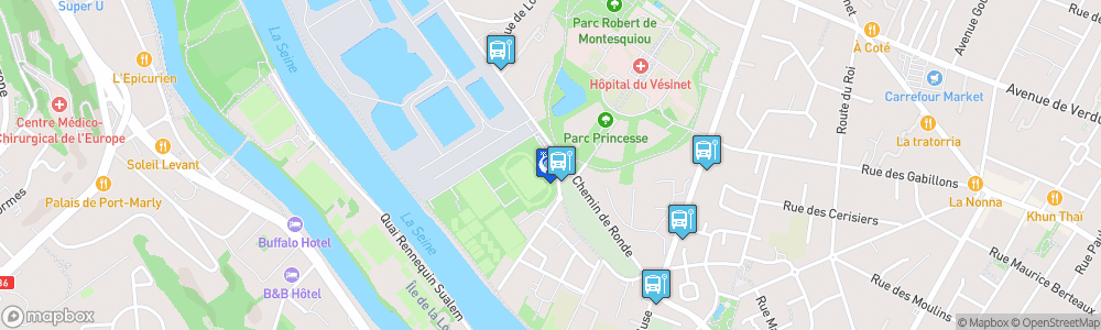 Static Map of Stade Omnisports du Chemin de Ronde