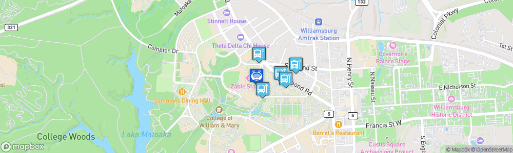 Static Map of Walter J. Zable Stadium at Cary Field