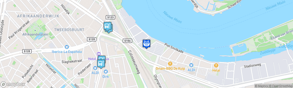 Static Map of Feyenoord Stadium