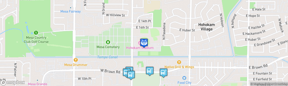 Static Map of Hohokam Stadium