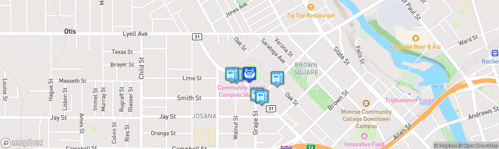 Static Map of Marina Auto Stadium