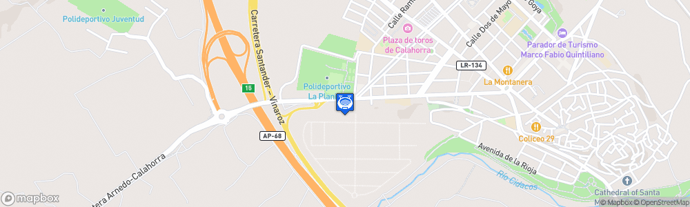 Static Map of Campo Municipal La Planilla