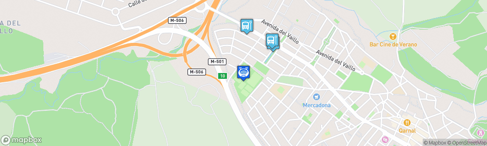 Static Map of Estadio Nuevo Municipal Villaviciosa de Odón