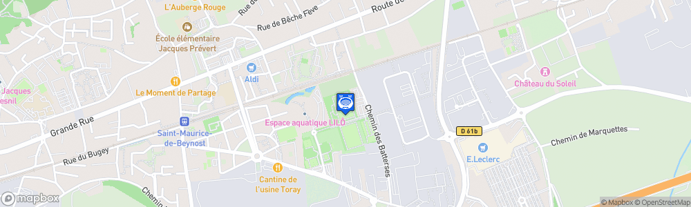 Static Map of Stade du Forum des Sports