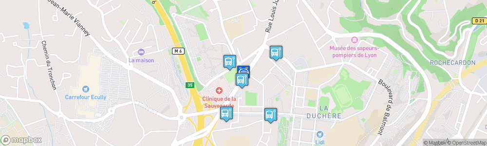 Static Map of Stade de la Sauvegarde