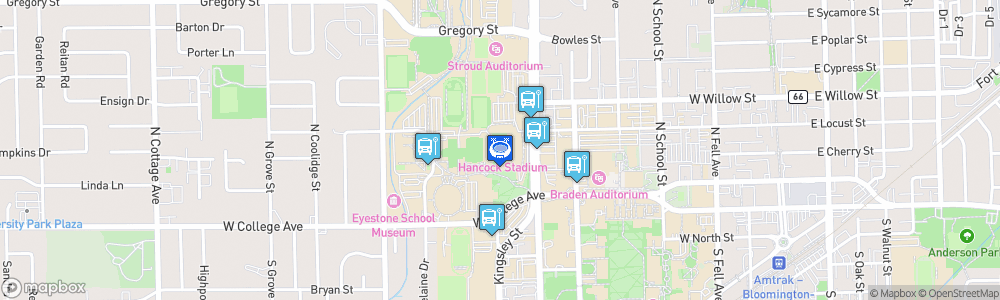 Static Map of Hancock Stadium