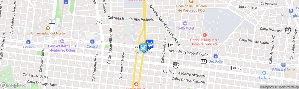 Static Map of Nuevo Estadio Tigres UANL