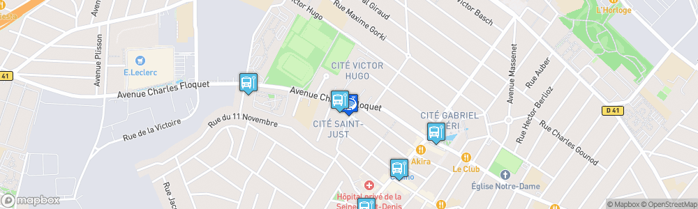 Static Map of Stade Jean Bouin, Le Blanc-Mesnil