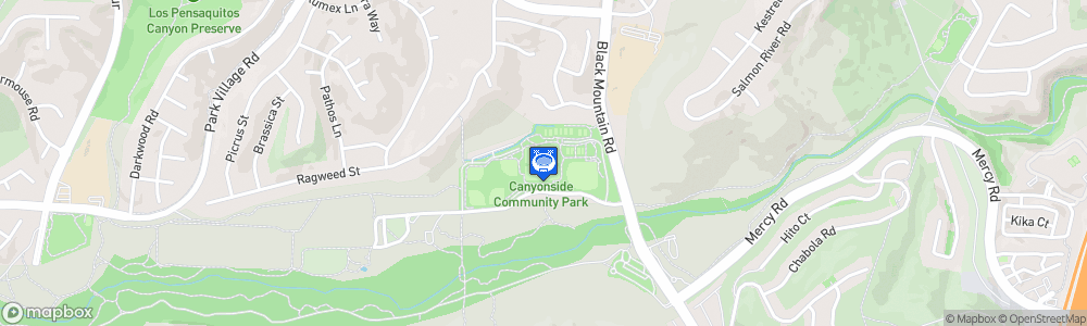 Static Map of Canyon Side Park