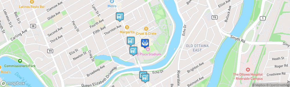 Static Map of Stade TD Place