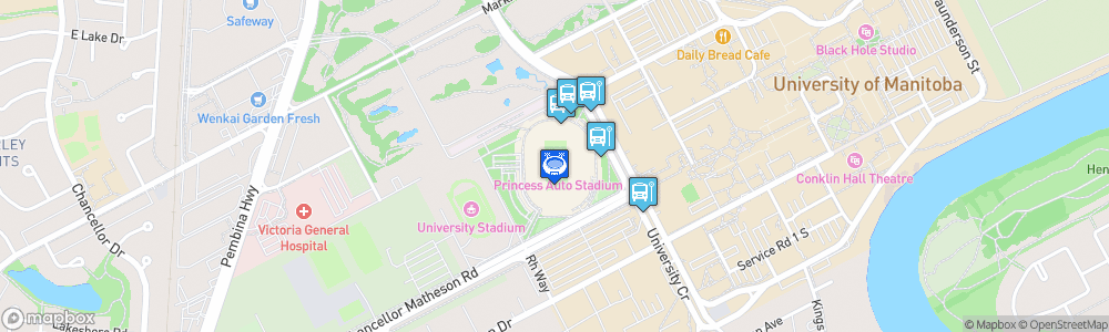 Static Map of Investors Group Field