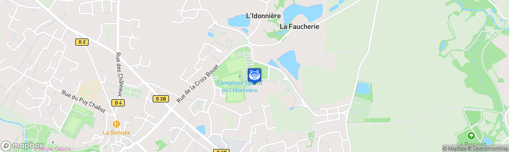 Static Map of Stade de l'Idonnière