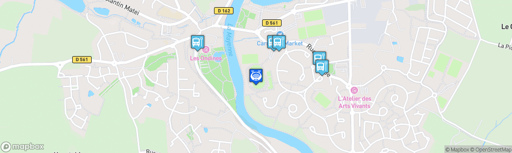 Static Map of Stade Auguste Dalibard