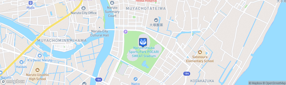 Static Map of Pocari Sweat Stadium