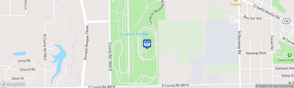 Static Map of Lucas Oil Indianapolis Raceway Park