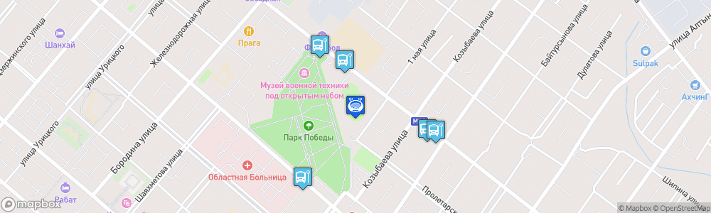 Static Map of Kostanay Central Stadium