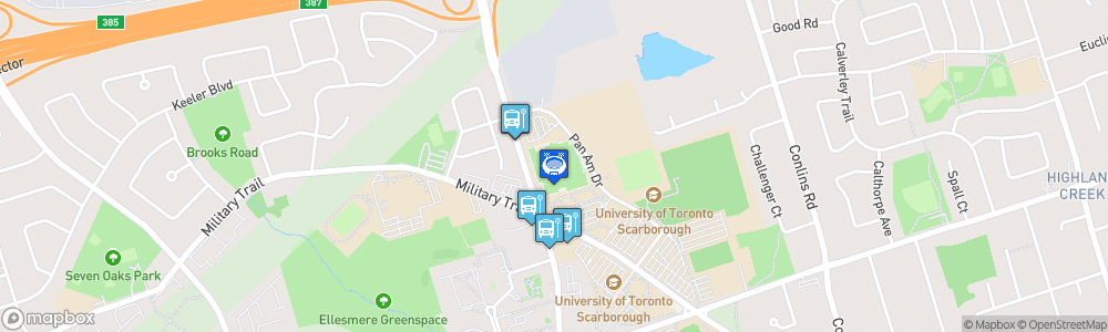 Static Map of Toronto Pan Am Sports Centre