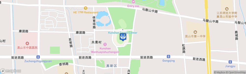 Static Map of Kunshan Sports Centre Stadium