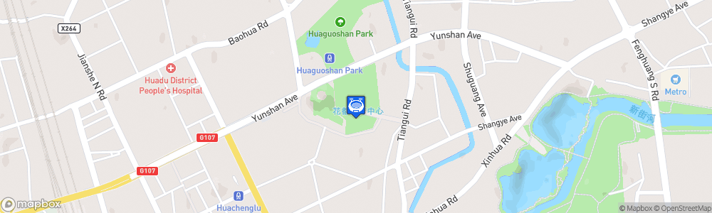 Static Map of Huadu Stadium