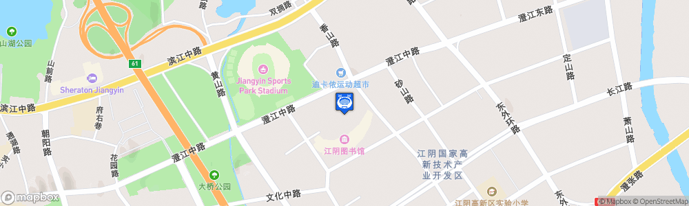 Static Map of Jiangyin Sports Park Stadium