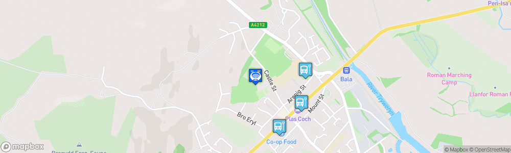 Static Map of Maes Tegid