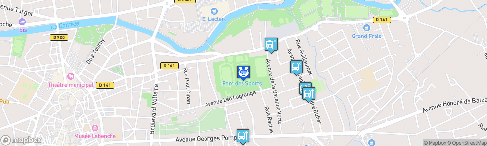 Static Map of Stade Amédée Domenech