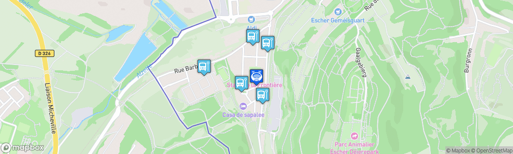 Static Map of Stade de la Frontière d'Esch-sur-Alzette