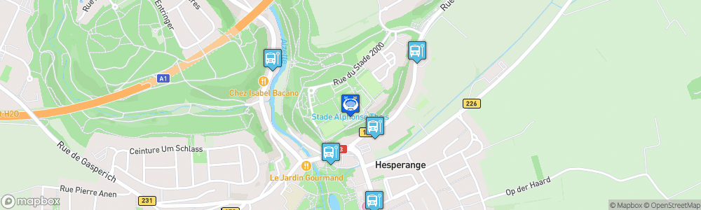 Static Map of Stade Alphonse-Theis