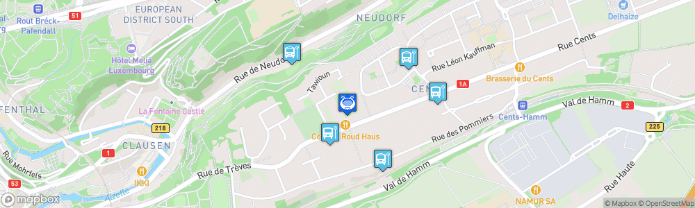 Static Map of Stade du Cents