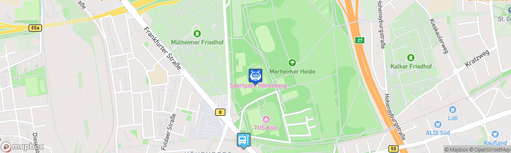 Static Map of Sportpark Höhenberg