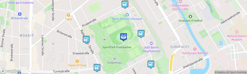 Static Map of Poststadion