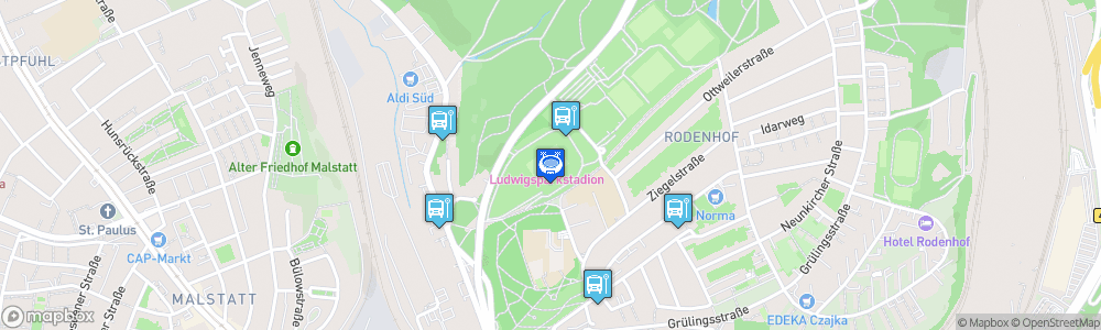 Static Map of Ludwigsparkstadion