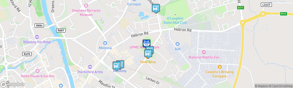 Static Map of Páirc Uí Nualláin UPMC