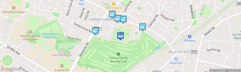 Static Map of Páirc Parnell