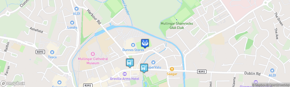 Static Map of Cusack Park at Mullingar