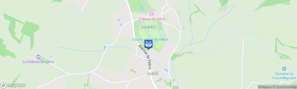 Static Map of Stade de football de Vabre