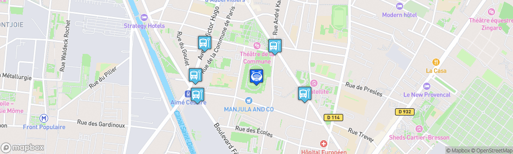 Static Map of Stade André-Karman