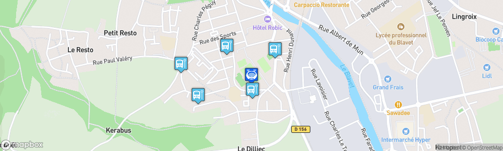 Static Map of Stade du Faubourg de Verdun