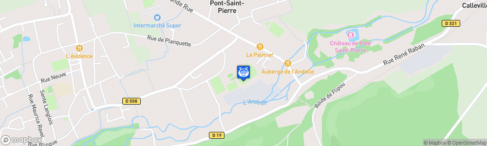 Static Map of Stade Gaston Philbert