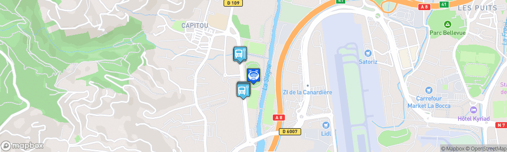 Static Map of Stade Éric Estivals