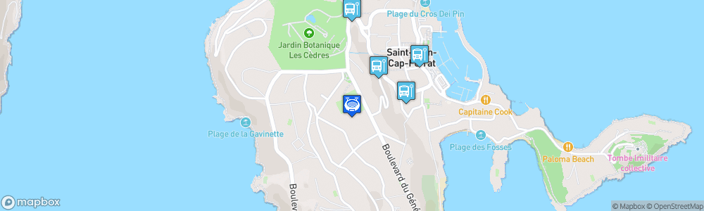 Static Map of Stade Intercommunal Cap-Ferrat