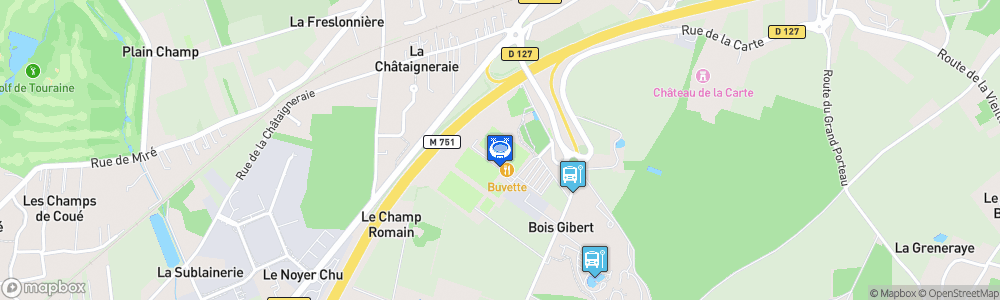 Static Map of Stade de La Haye