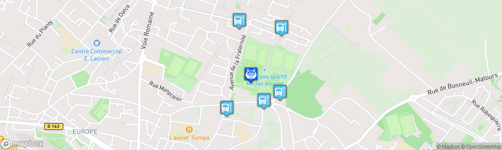 Static Map of Stade Michel-Amand