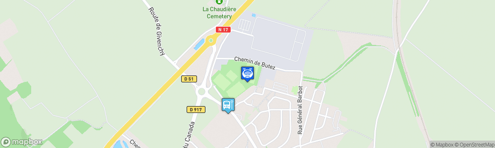 Static Map of Stade de la Mine