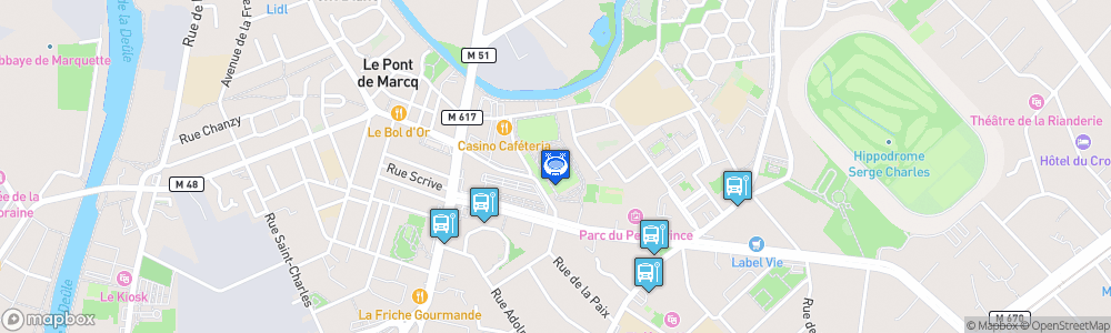 Static Map of Stade Georges Niquet