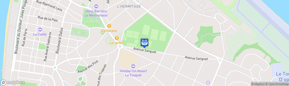 Static Map of Stade Gérard Houllier du Touquet