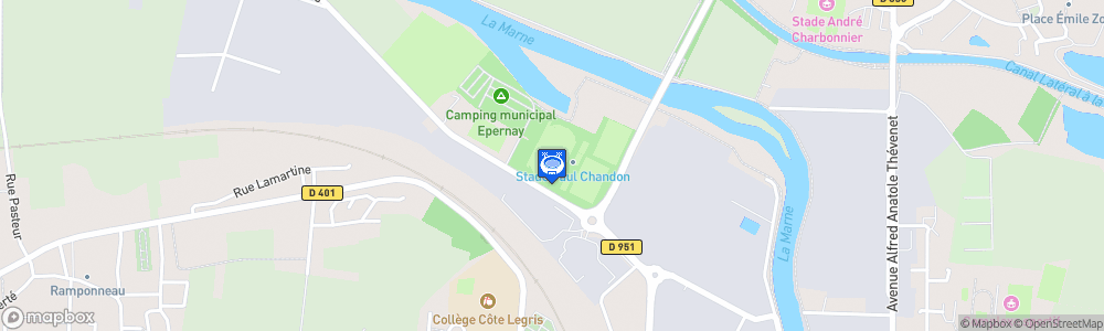 Static Map of Stade Paul-Chandon