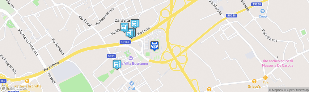 Static Map of Stadio comunale Giuseppe Piccolo