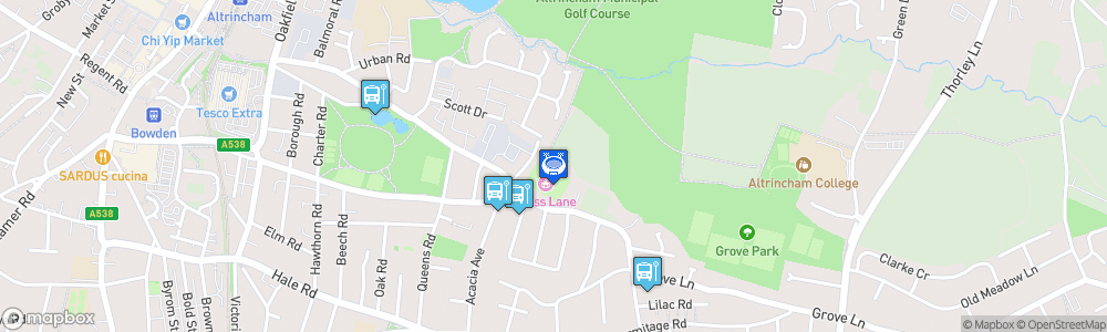 Static Map of Moss Lane