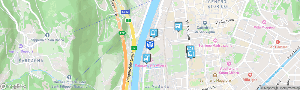 Static Map of Stadio Briamasco